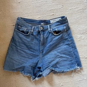 Rag and bone high rise denim shorts size 29